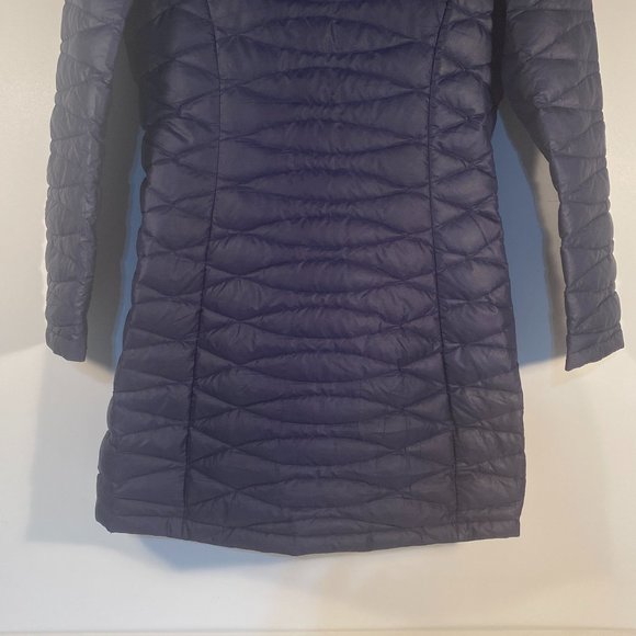 Patagonia Dark Navy Nano Puff Style Down Fill Parka Light Jacket Women Size M - Picture 6 of 10